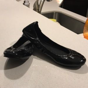 Tory Burch Black Patent Ballet Flats